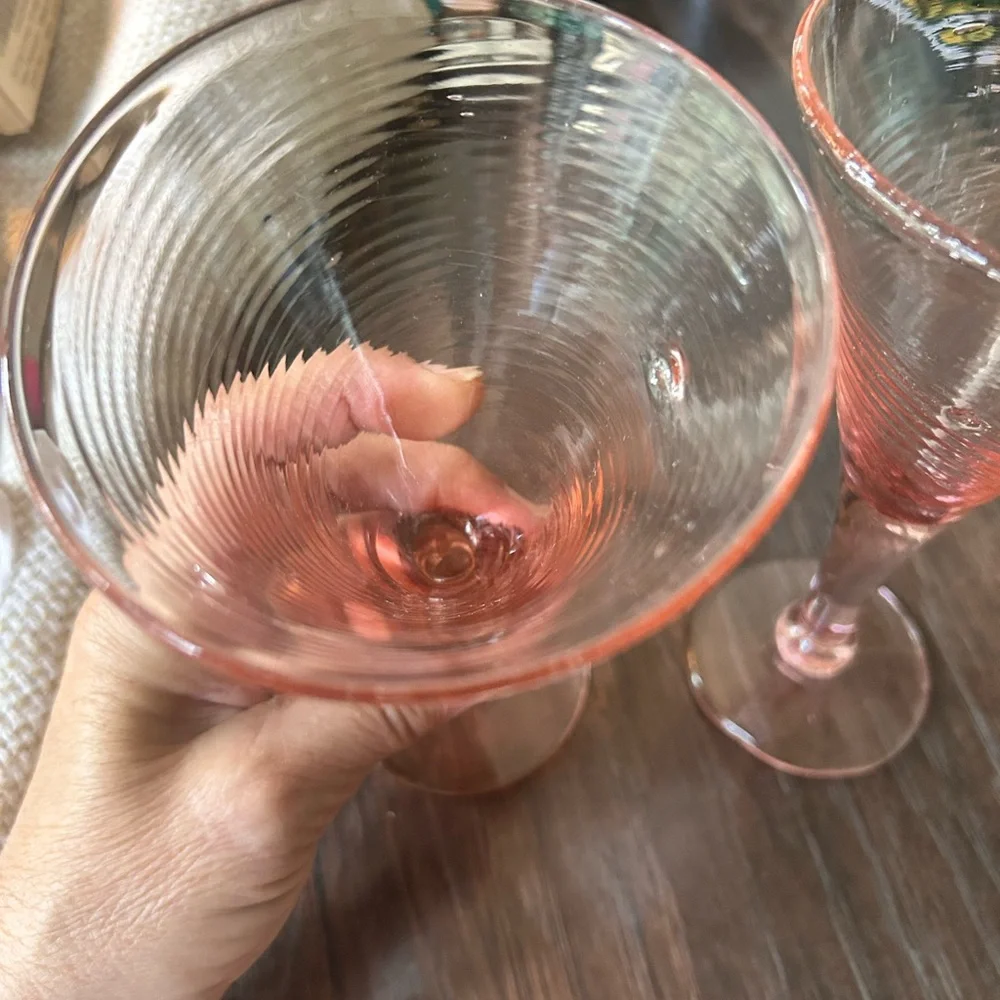 Vintage cocktail, glasses
